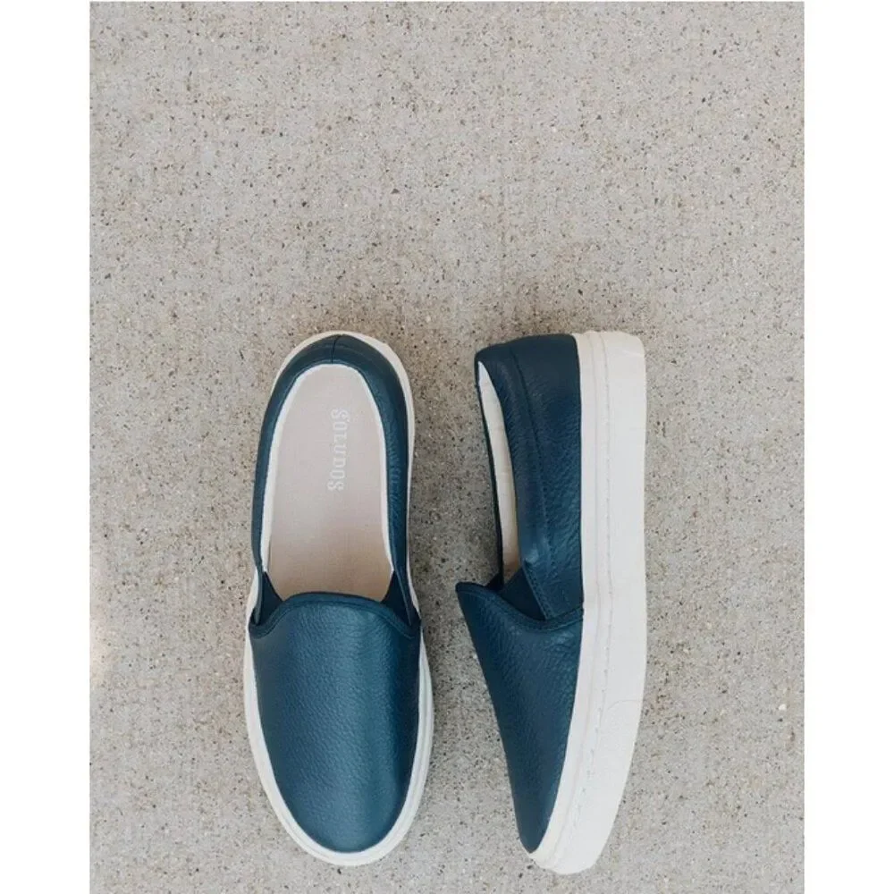 Soludos Sz.8 Navy Ibiza Slip On Sneaker